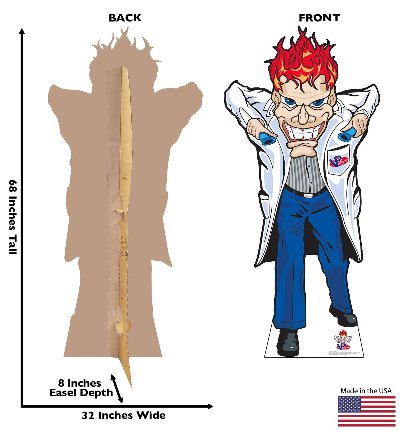 Life-Size Mad Scientist Cardboard Cutout - All Cutouts