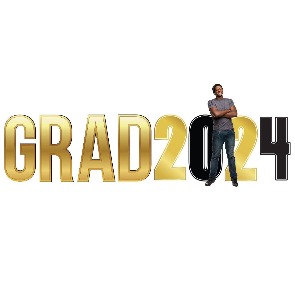 GRAD 2024 Numbers and Letters Life-Size Cardboard Cutout - All Cutouts