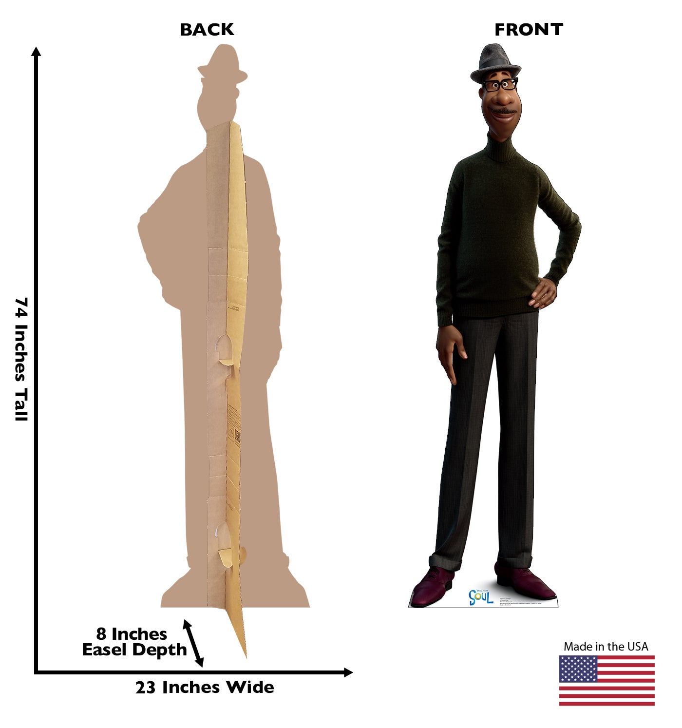 Life-Size Joe Gardner (Disney’s Soul) Cardboard Cutout - All Cutouts