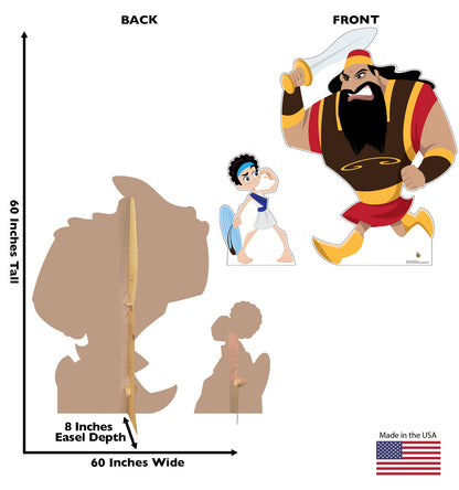 Life-Size David and Goliath Standees (Set) - All Cutouts