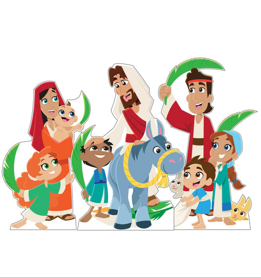 Palm Sunday Life-Size Cardboard Cutouts Set - All Cutouts