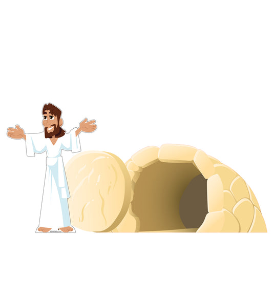 Easter - Jesus Has Risen Life-Size Standees Set - All Cutouts