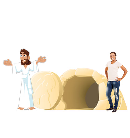 Easter - Jesus Has Risen Life-Size Standees Set - All Cutouts