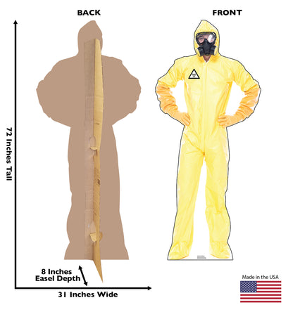 Life-Size Hazmat Guy (Yellow Suit) Cardboard Cutout - All Cutouts