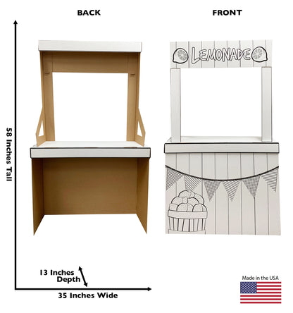 Life-Size Color Me Lemonade Cardboard Cutout