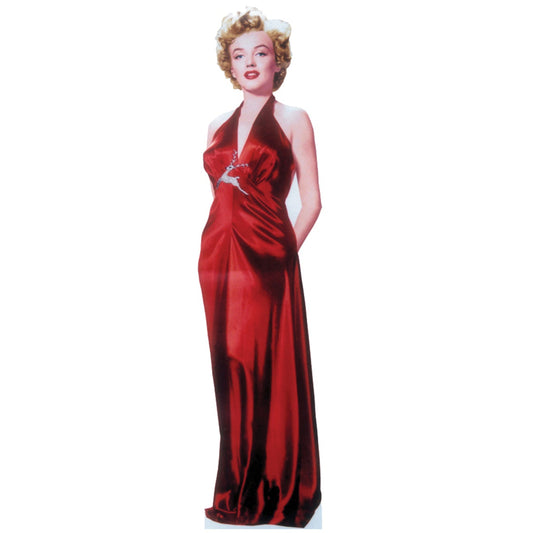 Life-size Marilyn Monroe-Red Gown Cardboard Cutout - All Cutouts