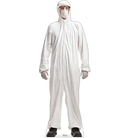 Life-Size Doctor in Protective Gear Cardboard Standee - All Cutouts