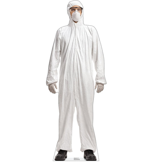 Life-Size Doctor in Protective Gear Cardboard Standee - All Cutouts