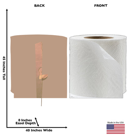 Life-Size Toilet Paper Roll Cardboard Standee - All Cutouts