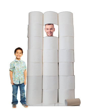 Life-Size Hoarder Toilet Paper Cardboard Standee - All Cutouts