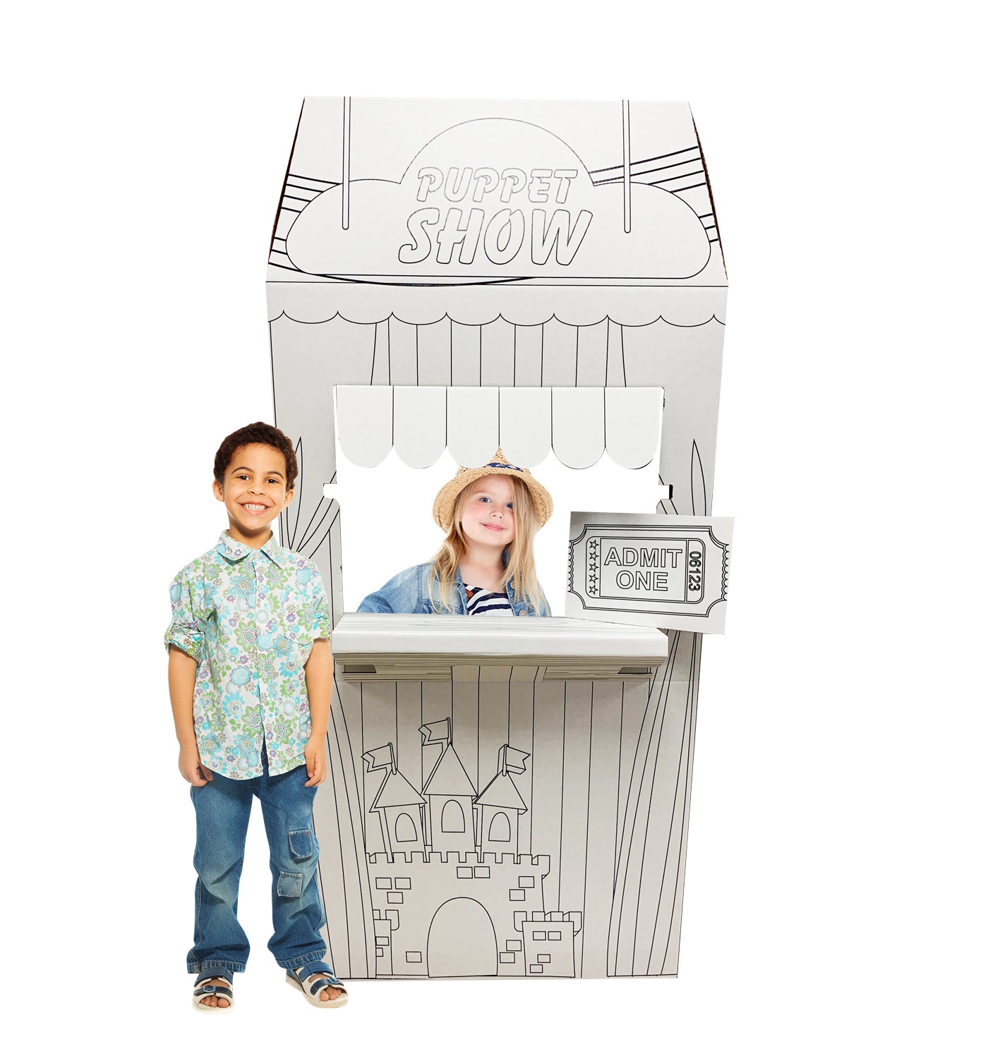 Life-Size Color Me Puppet Show Cardboard Cutout - All Cutouts