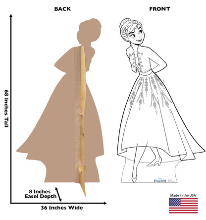 Life-Size Color Me Anna Cardboard Cutout - All Cutouts