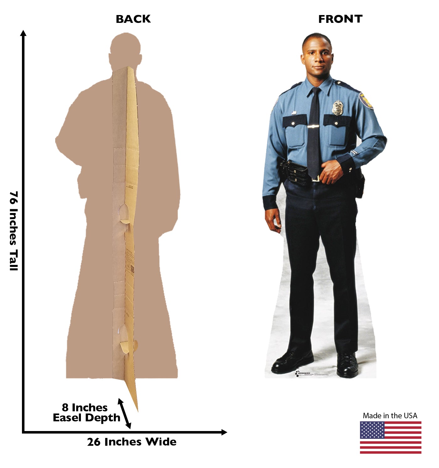 Life-size Policeman Cardboard Standup | Cardboard Cutout - All Cutouts