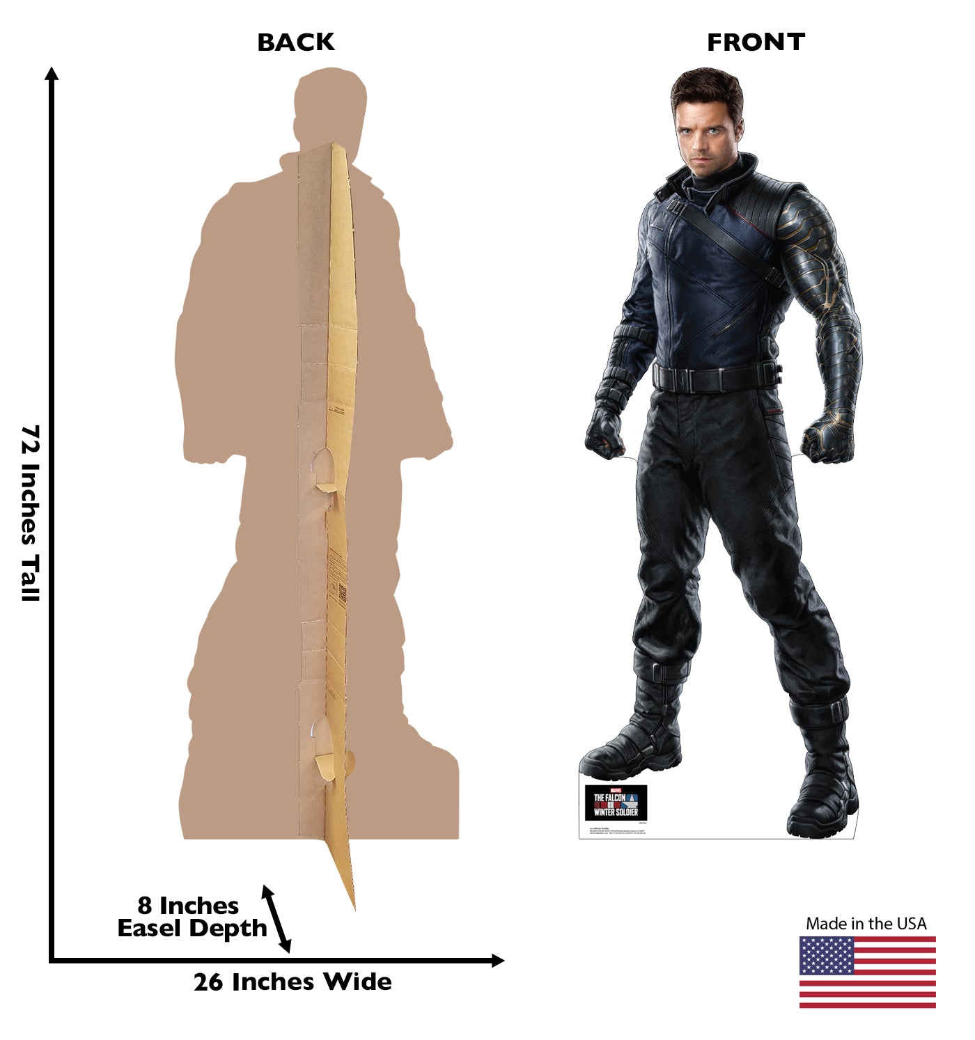 Life-Size Winter Soldier Cardboard Cutout - All Cutouts