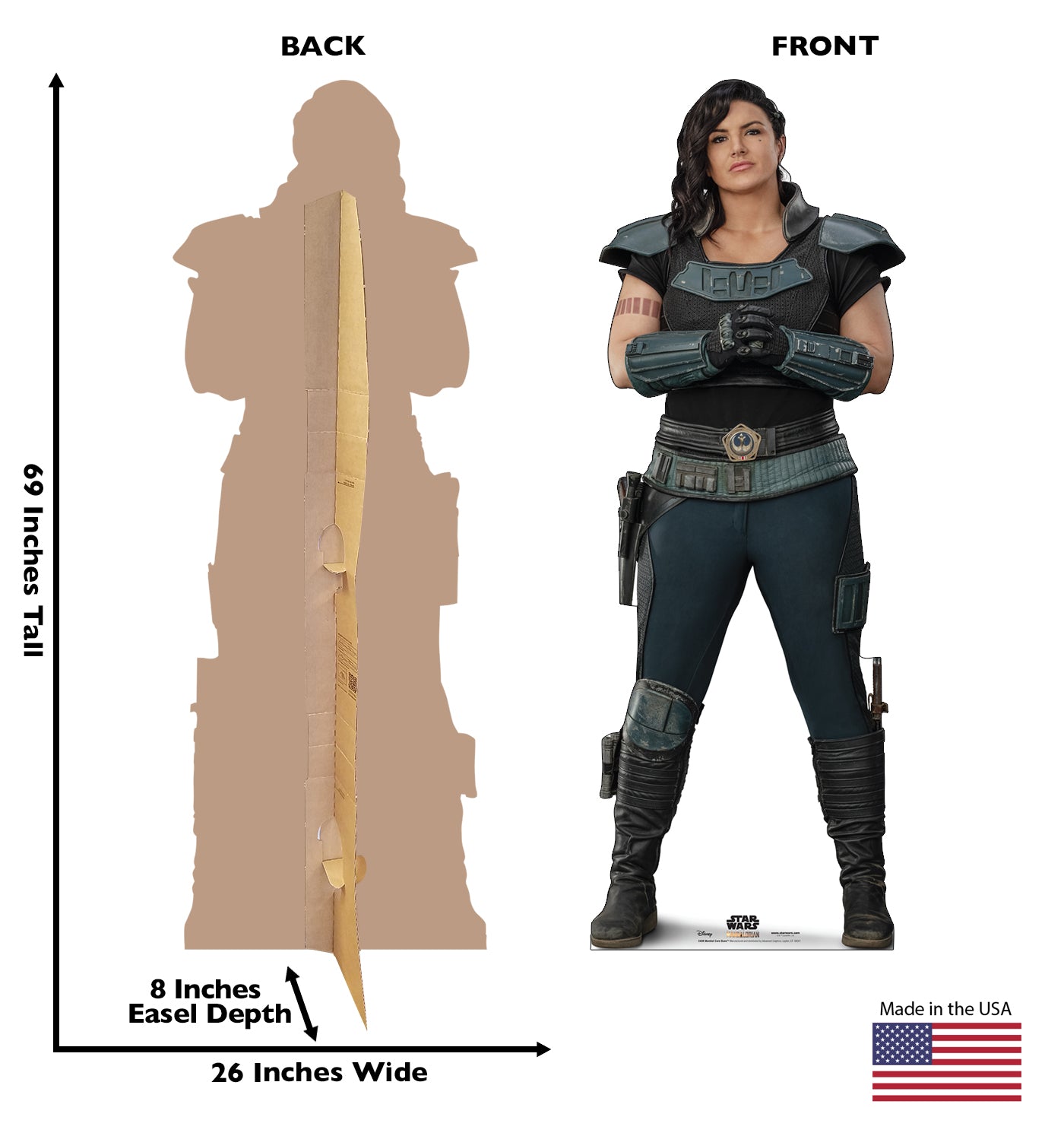 Life-Size Marshall Cara Dune (Star Wars) Cardboard Cutout - All Cutouts