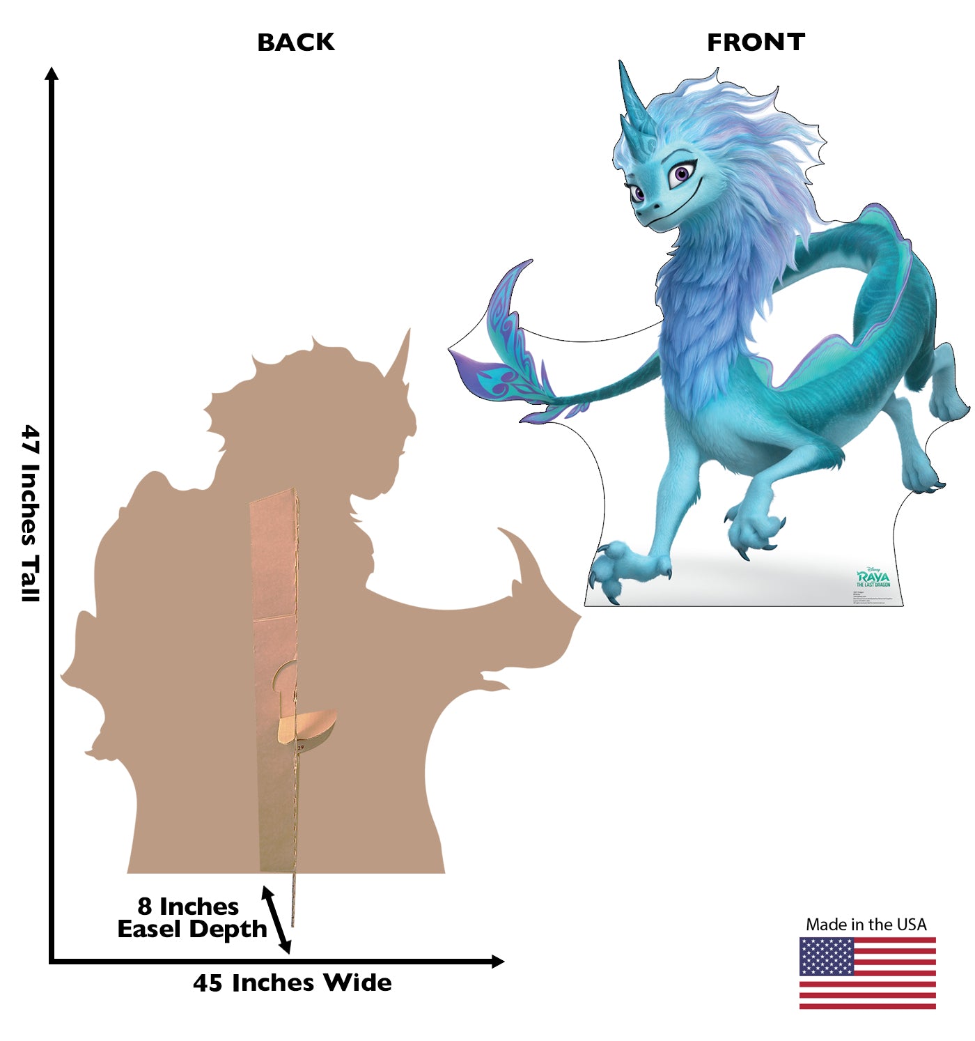 Life-Size Dragon (Raya and the Last Dragon) Cardboard Standee - All Cutouts