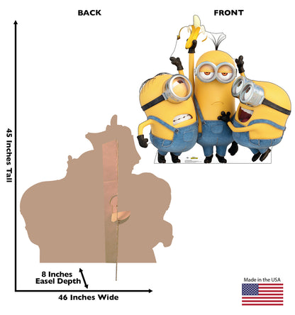 Life-Size Cardboard Cutout - Stuart, Kevin & Bob (The Minions) - All Cutouts
