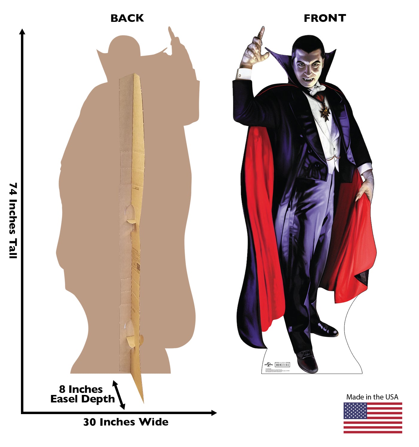 Dracula Life-Size Cardboard Cutout Standee - All Cutouts