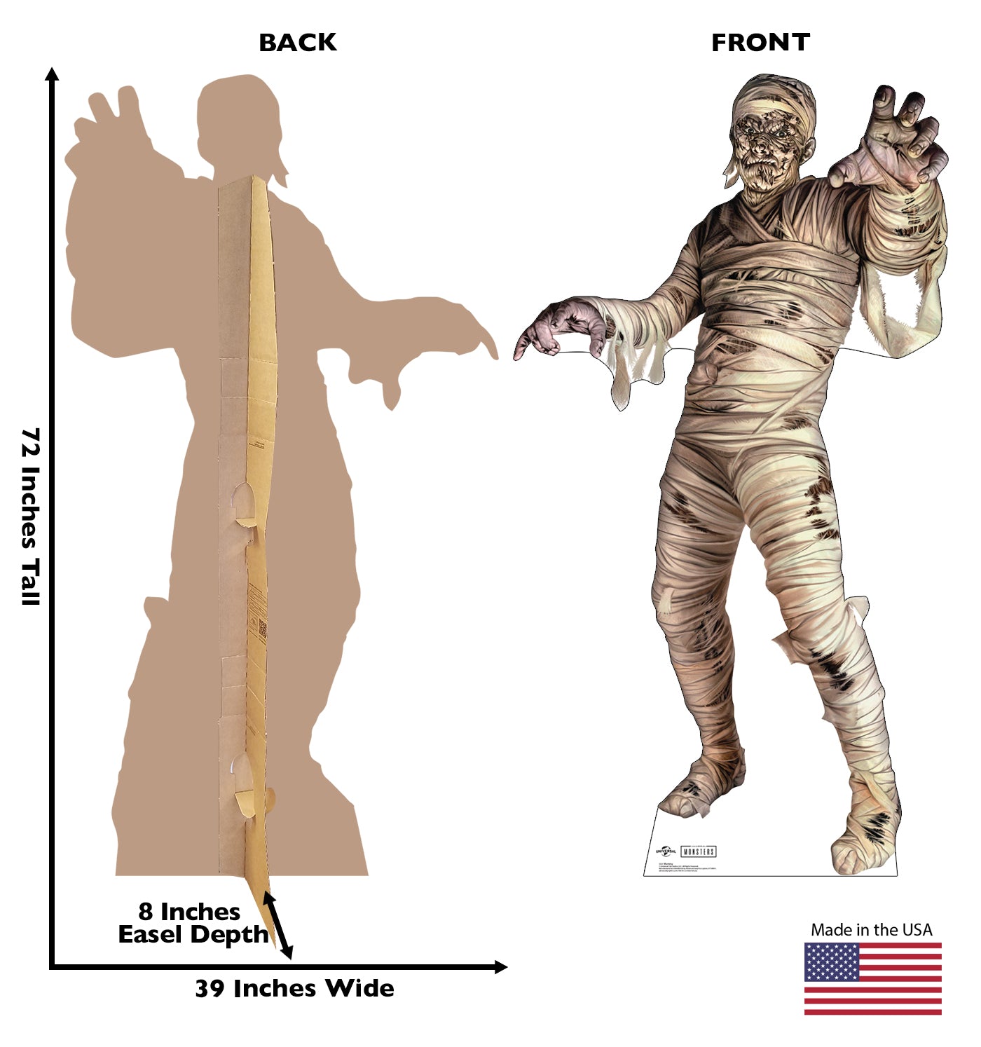 Life-Size Mummy Cardboard Cutout Standee - All Cutouts