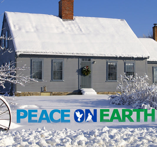 Peace on Earth Coroplast Outdoor Yard Sign Set - All Cutouts