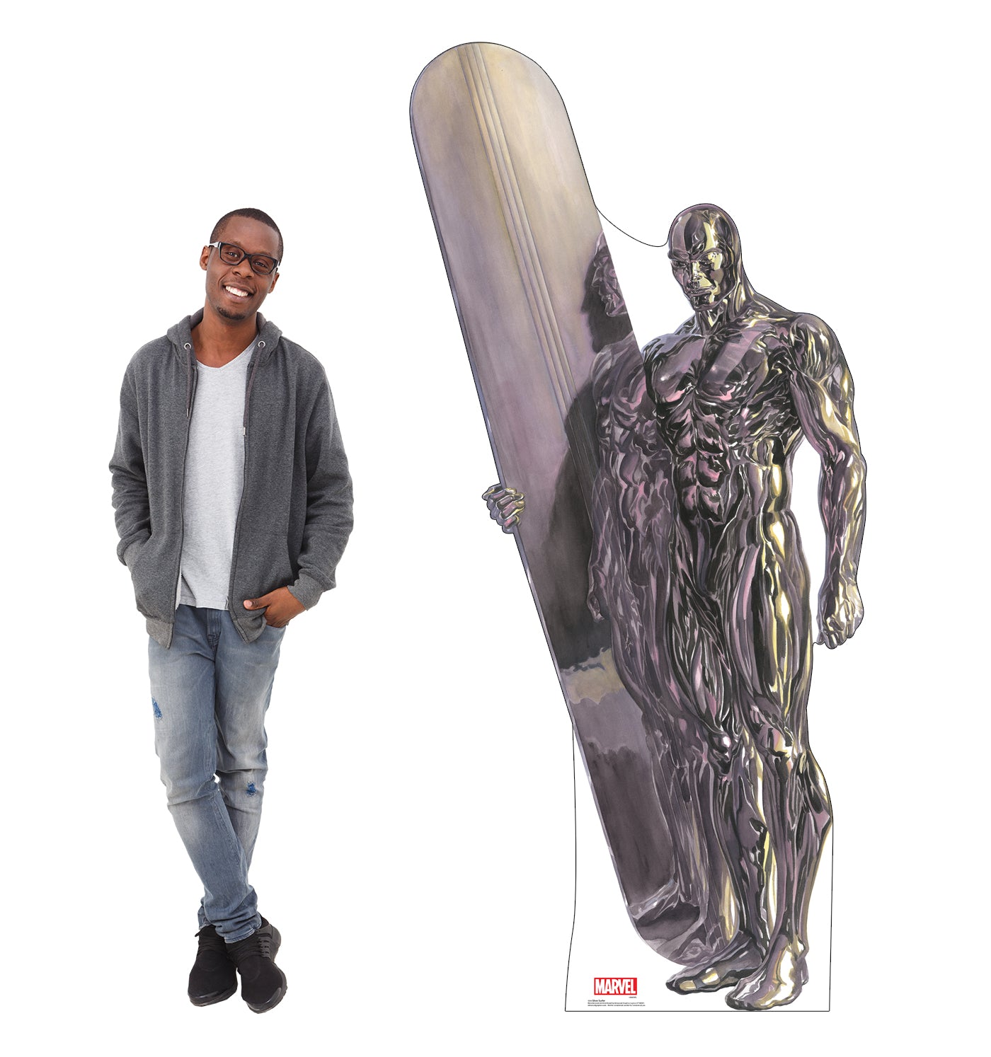 Life-Size Cardboard Standee - Silver Surfer (Marvel Timeless Collection) - All Cutouts