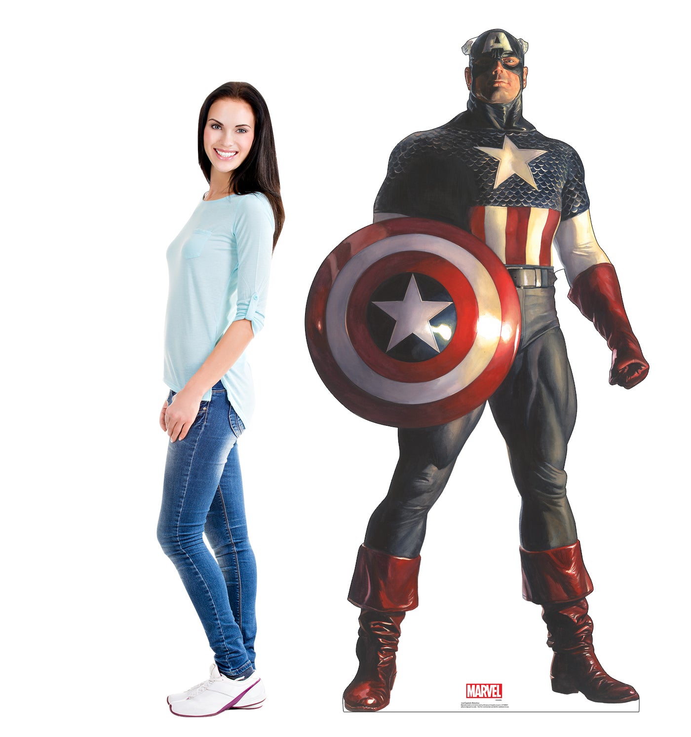 Life-Size Cardboard Cutout - Captain America (Marvel Timeless Collection) - All Cutouts