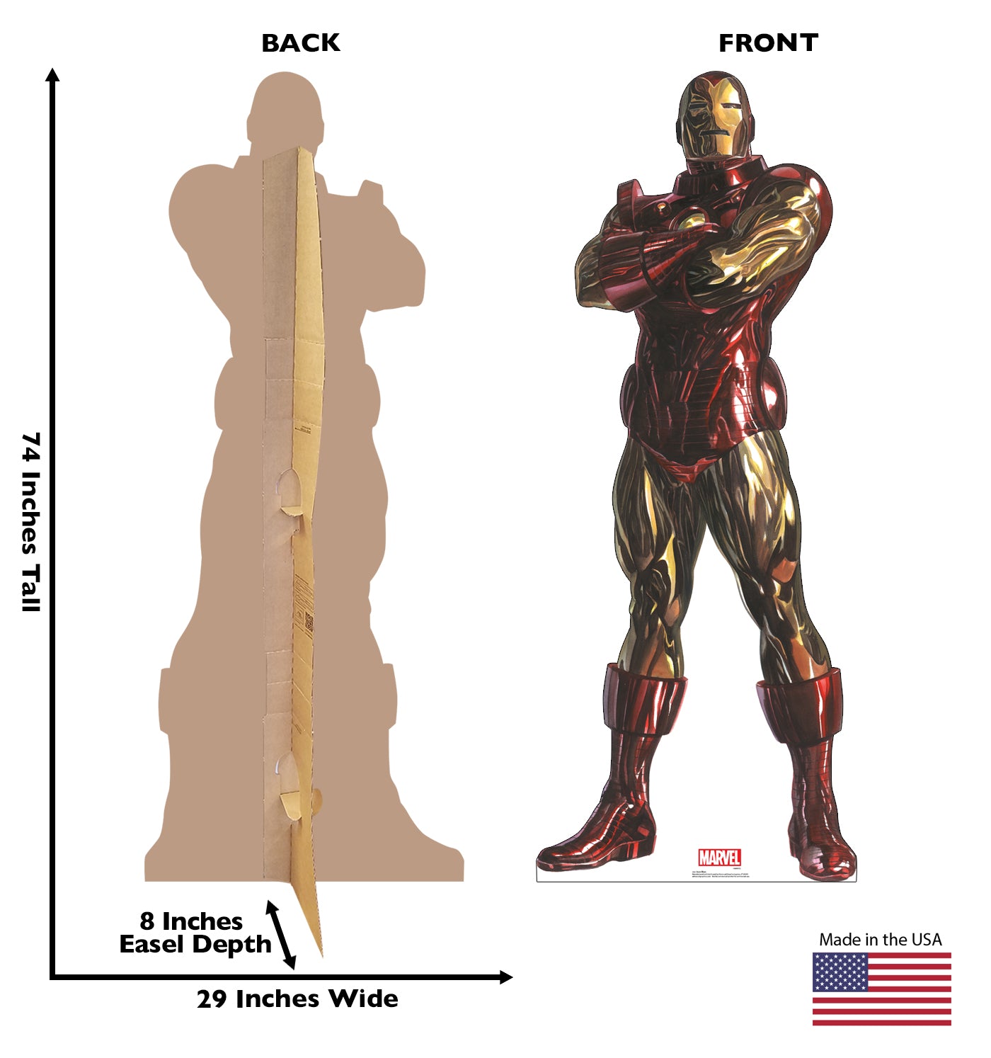 Life-Size Cardboard Standee - Iron Man (Marvel Timeless Collection) - All Cutouts