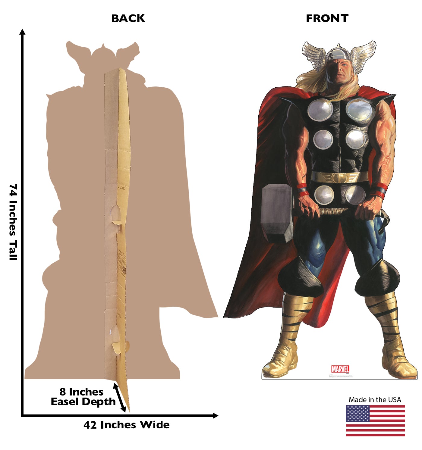 Life-Size Cardboard Standee - Thor (Marvel Timeless Collection) - All Cutouts