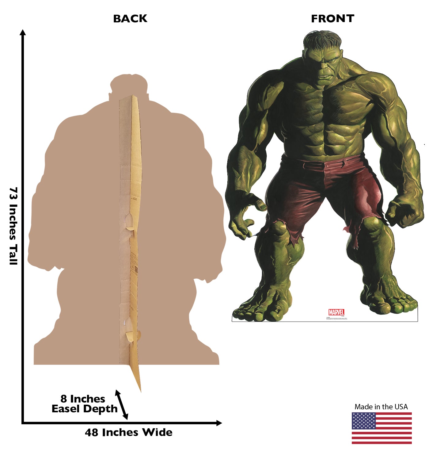 Life-Size Cardboard Standee - Hulk (Marvel Timeless Collection) - All Cutouts
