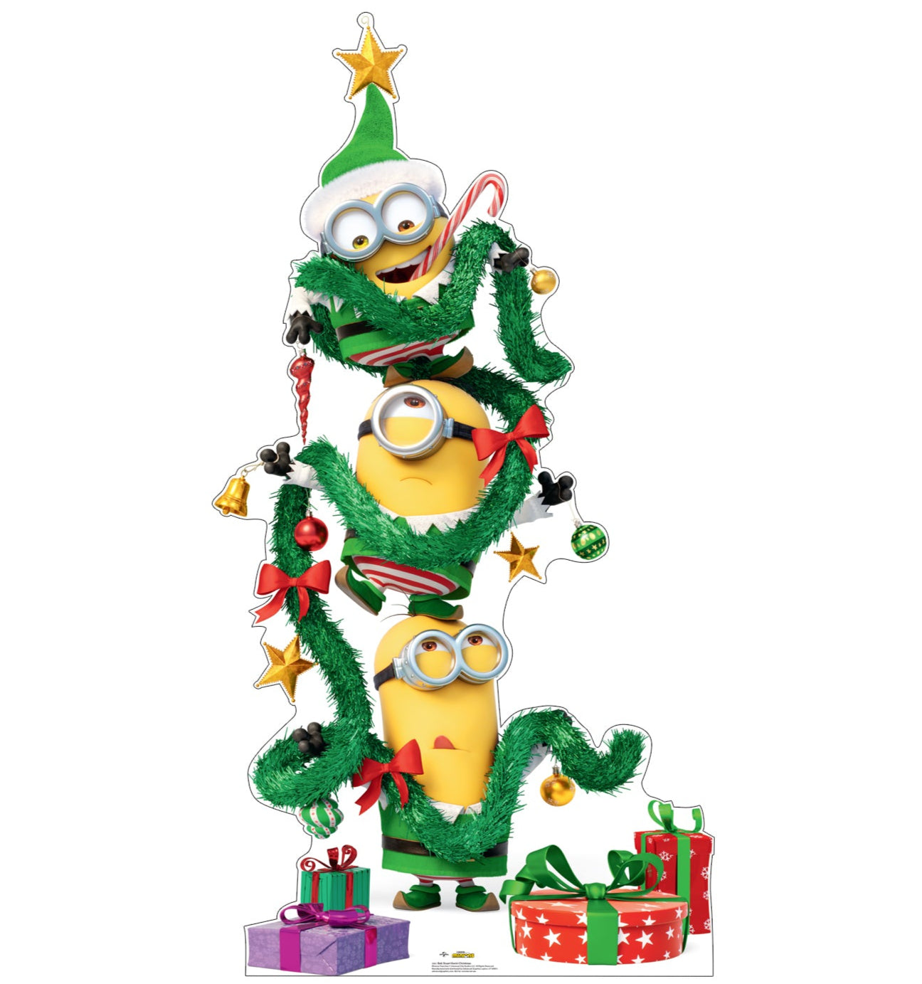 Life-Size Cardboard Cutout of Bob, Stuart & Kevin Christmas - All Cutouts