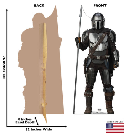 Life-Size The Mandalorian with Spear Cardboard Cutout - All Cutouts
