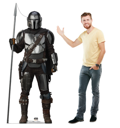 Life-Size The Mandalorian with Spear Cardboard Cutout - All Cutouts