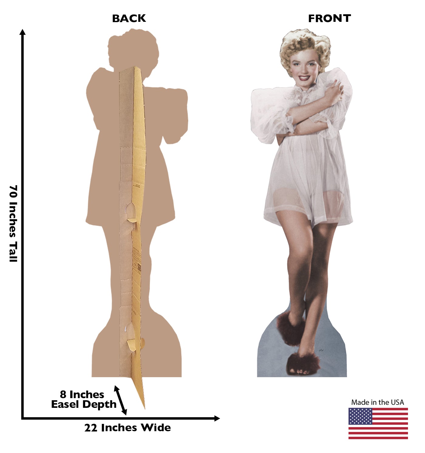 Life-size Marilyn-Nightie Cardboard Cutout - All Cutouts