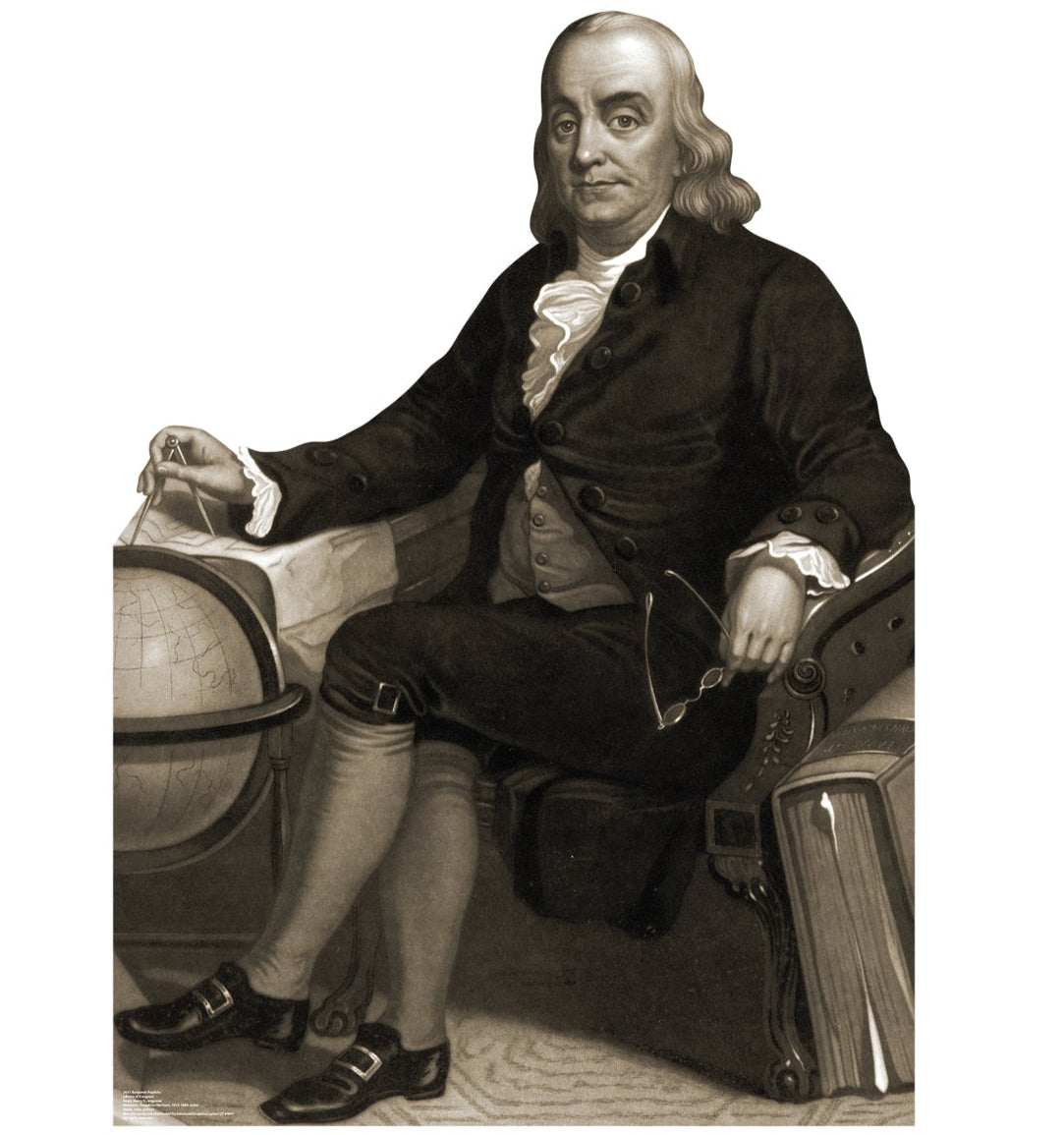 Life-Size Benjamin Franklin Cardboard Cutout - All Cutouts