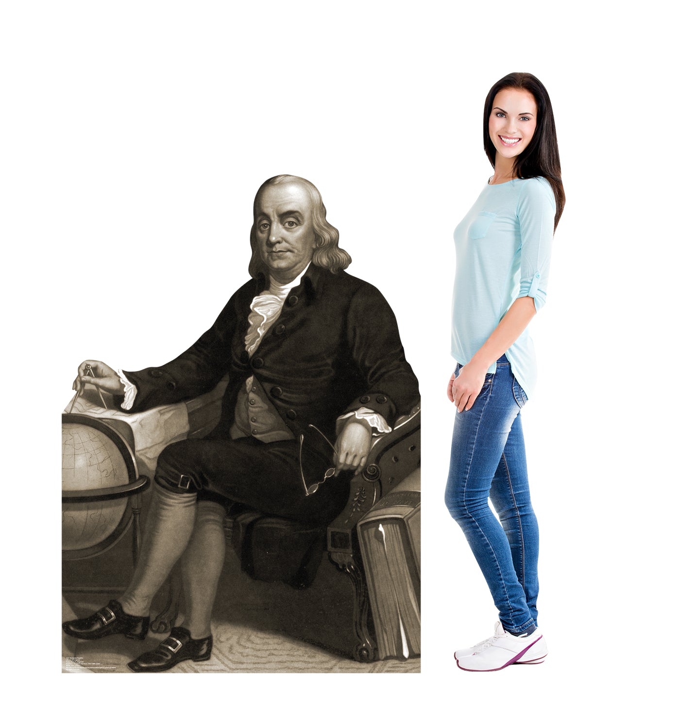 Life-Size Benjamin Franklin Cardboard Cutout - All Cutouts