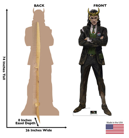Life-Size Loki with Horns Cardboard Cutout - All Cutouts