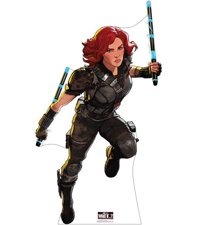 Life-Size Post-Apocalyptic Black Widow Cardboard Cutout - All Cutouts