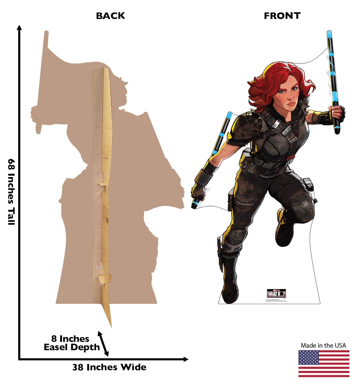 Life-Size Post-Apocalyptic Black Widow Cardboard Cutout - All Cutouts