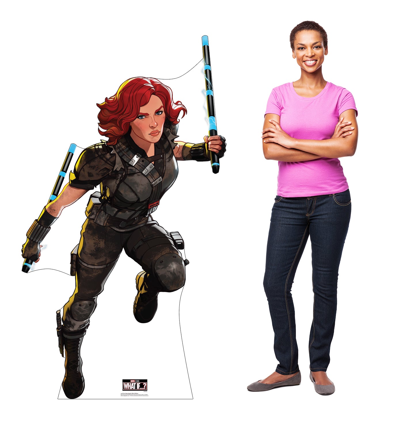 Life-Size Post-Apocalyptic Black Widow Cardboard Cutout - All Cutouts