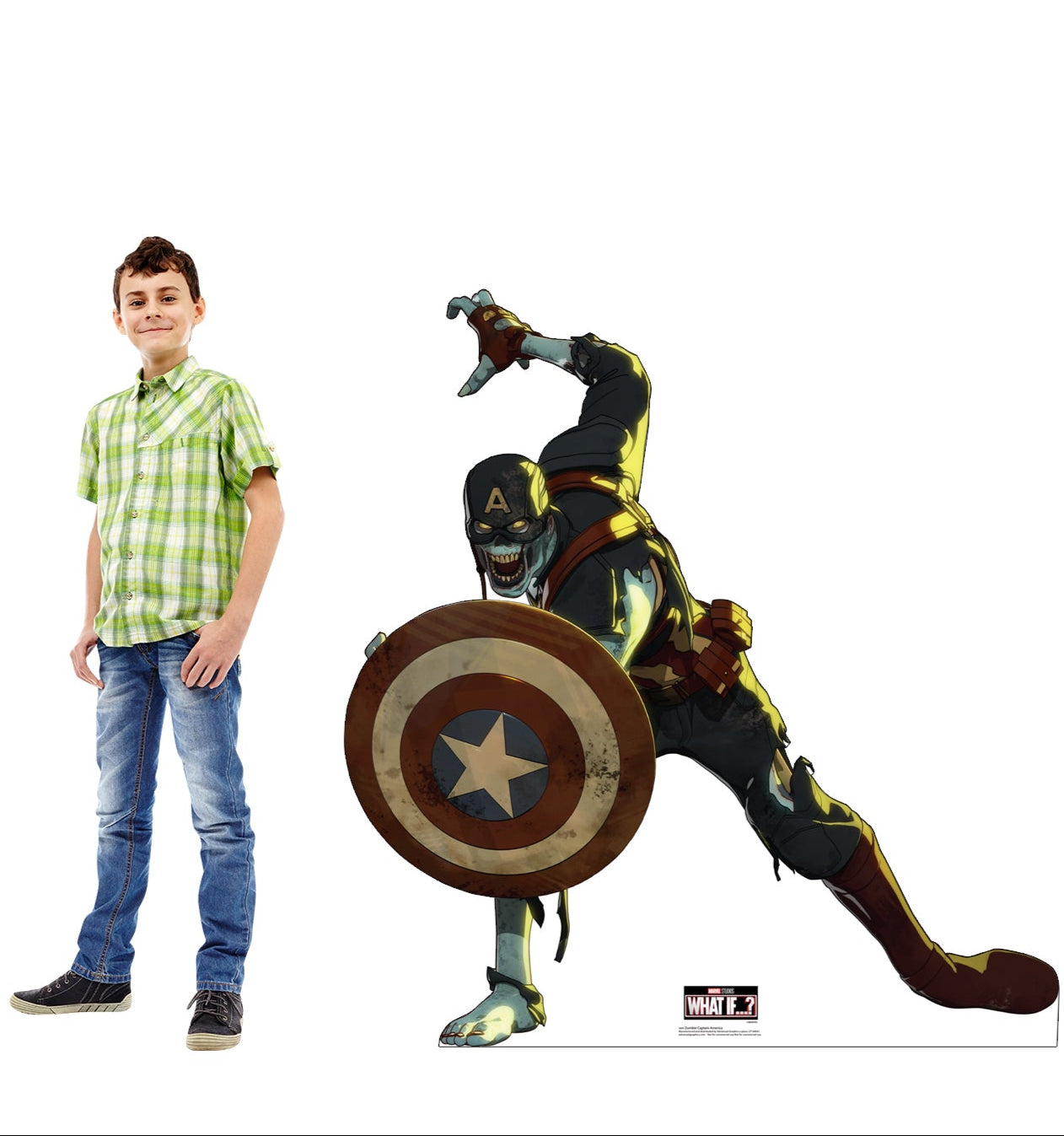 Life-Size Zombie Captain America Cardboard Cutout - All Cutouts