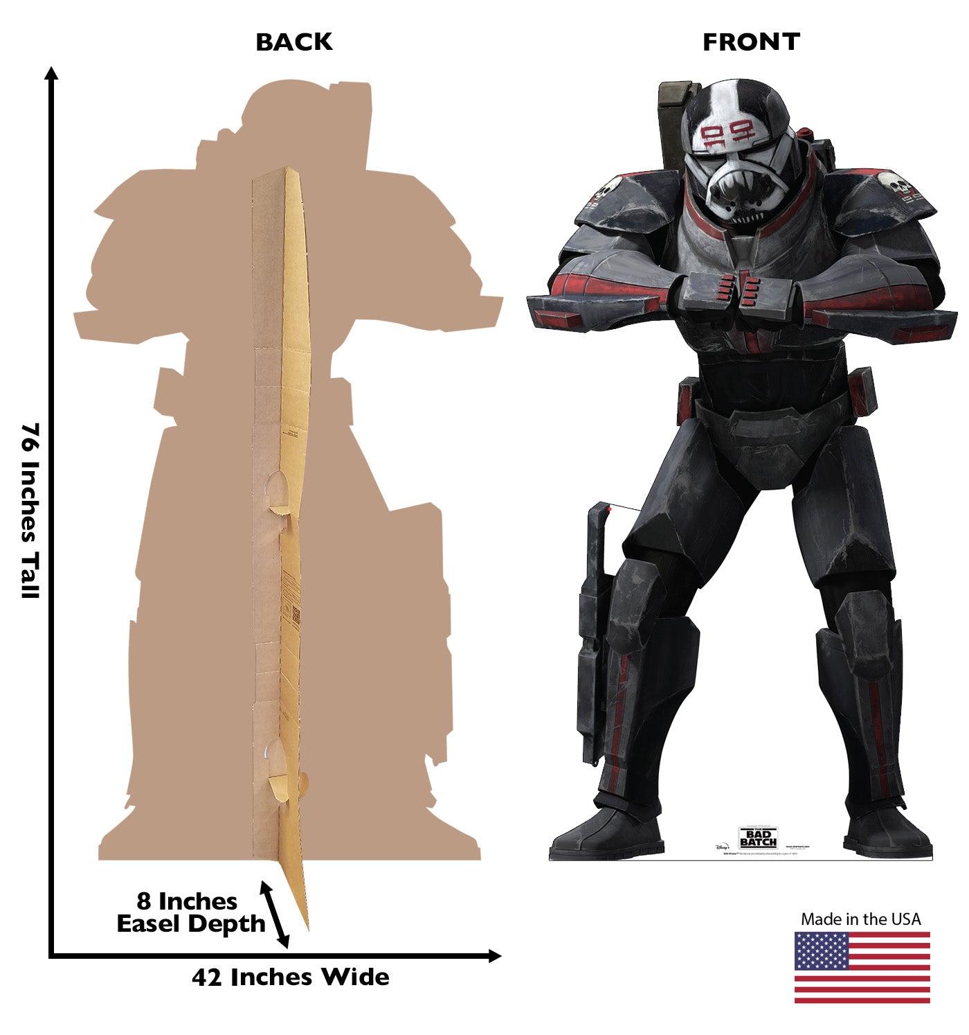 Life-Size Wrecker Cardboard Cutout – The Bad Batch - All Cutouts