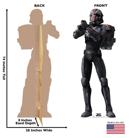 Life-Size Hunter Cardboard Cutout – The Bad Batch - All Cutouts
