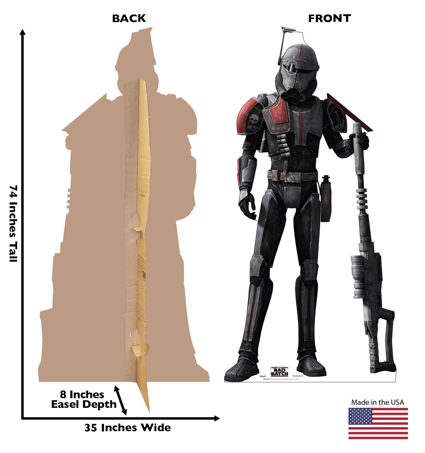 Life-Size Crosshair Cardboard Cutout – The Bad Batch - All Cutouts
