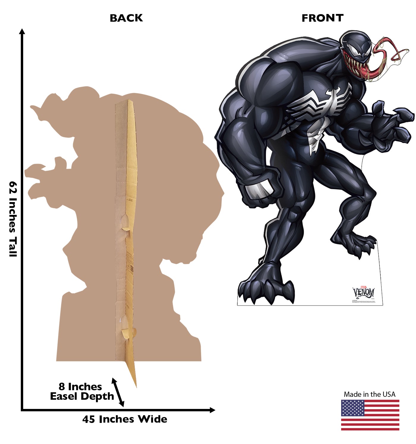 Life-Size Venom Cardboard Standup - All Cutouts