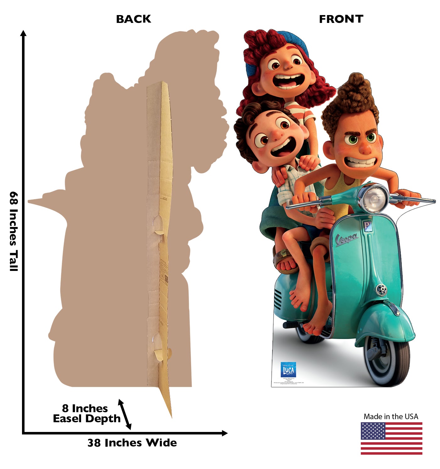 Life-Size Luca, Alberto & Giulia Cardboard Cutout - All Cutouts