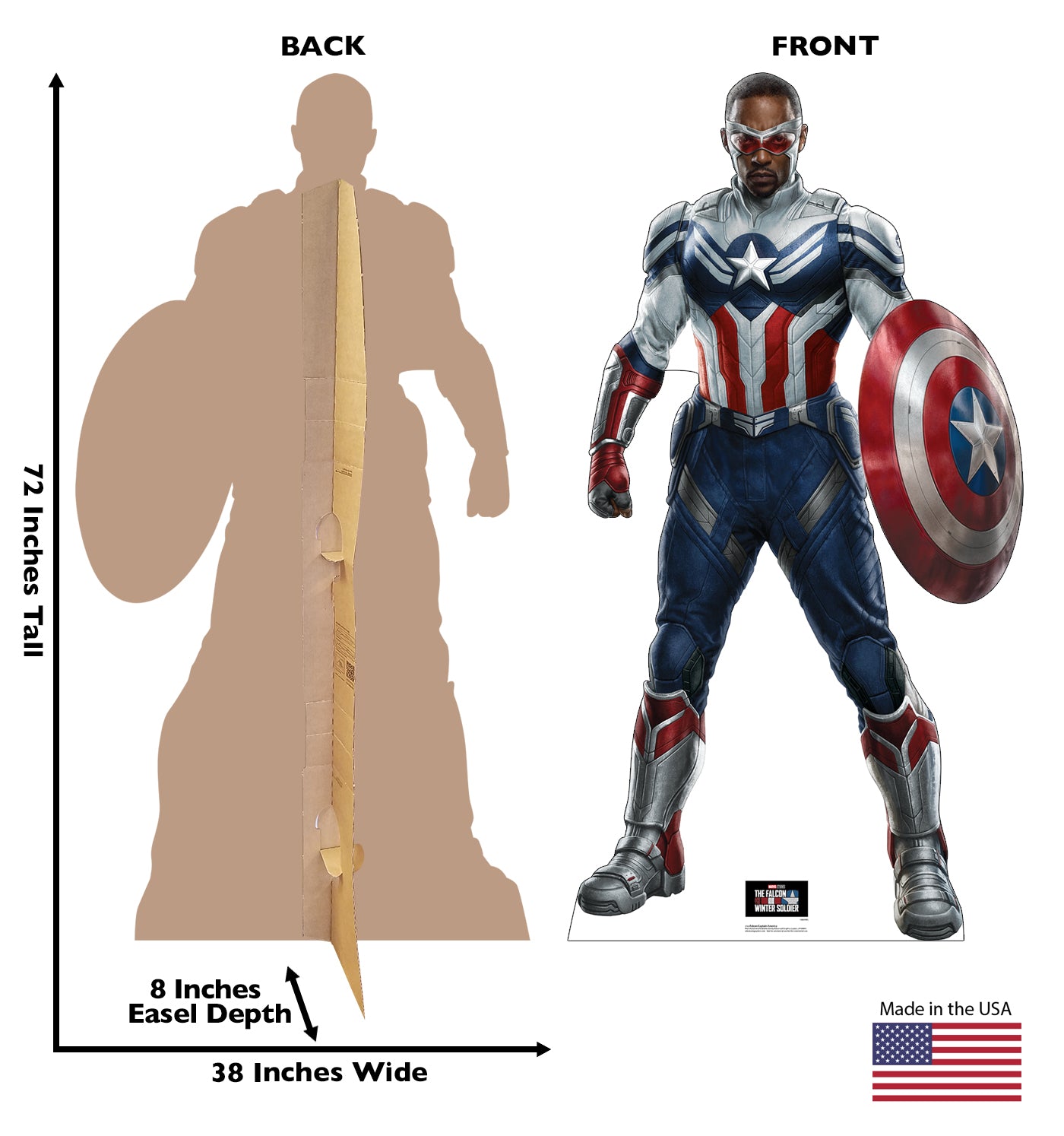 Life-Size Falcon Captain America Cardboard Cutout - All Cutouts
