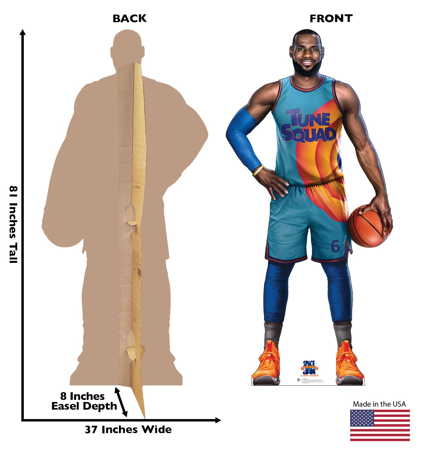 Life-Size LeBron James Cardboard Cutout - All Cutouts