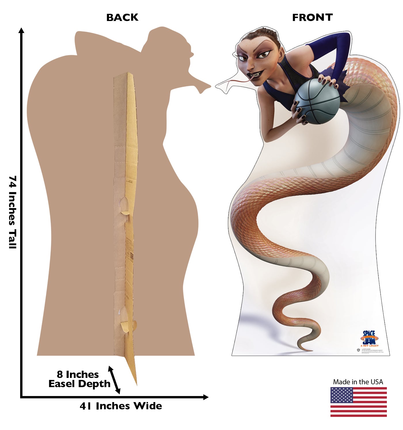 Life-Size White Mamba Cardboard Cutout – Space Jam - All Cutouts