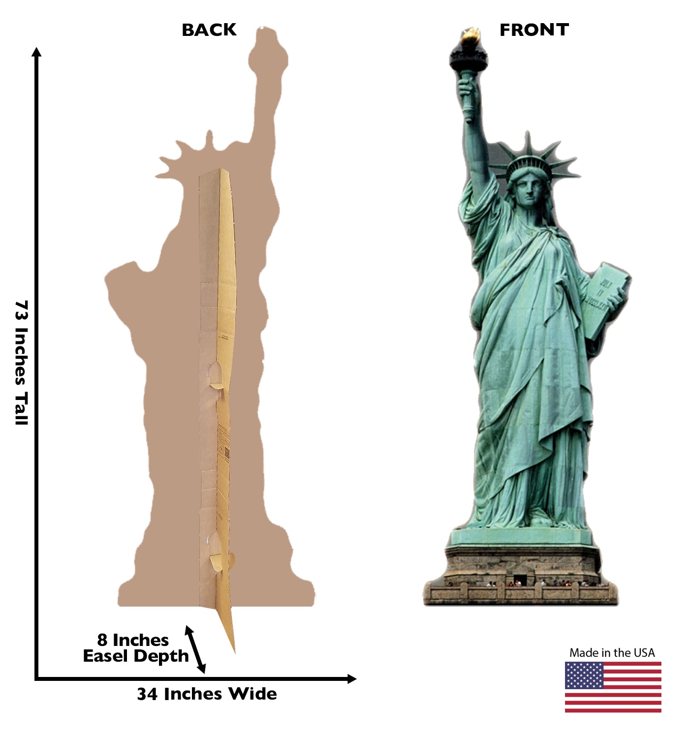 Statue of Liberty Cardboard Cutout Cardboard Standee - All Cutouts