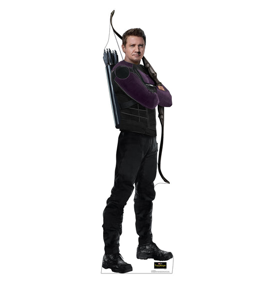 Life-Size Hawkeye Cardboard Cutout